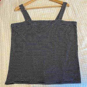 Loft Square Neck Stripe Tank Too